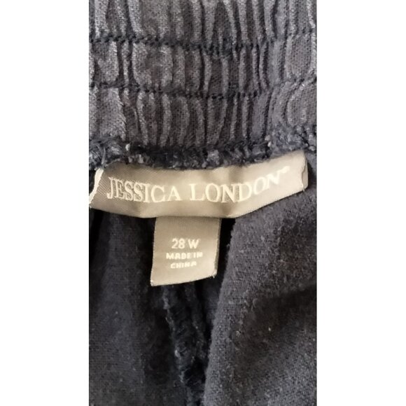 Jessica London Plus Size Skirt 28W Elastic Waist Blue Long Length - Picture 6 of 7